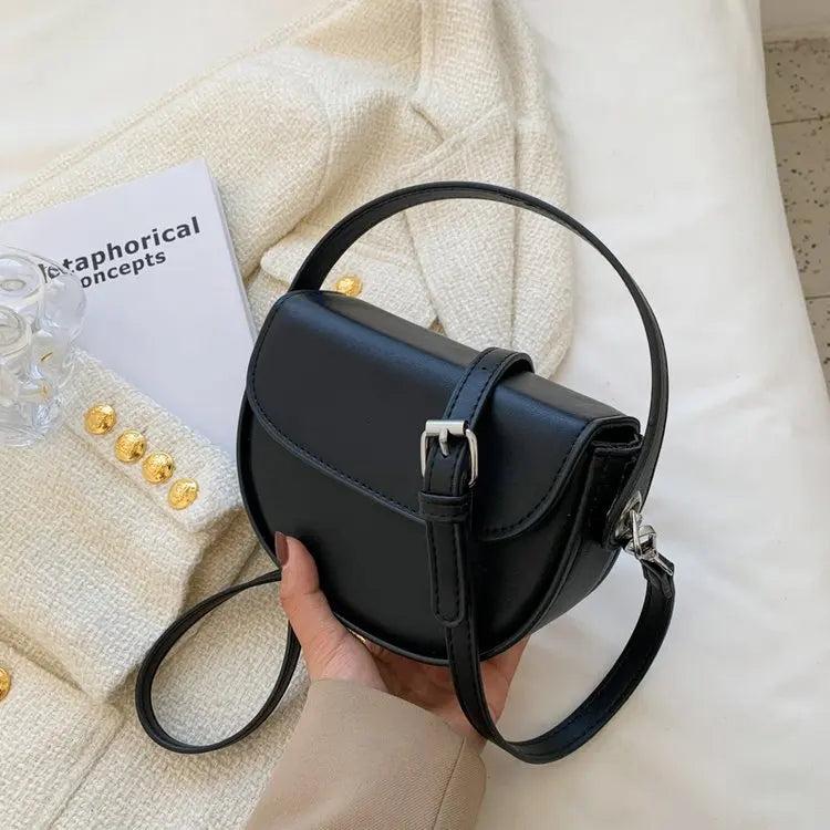 Women's Small Messenger Bag High-quality Texture Saddle Bag