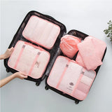 6PCS Lingerie Travel Organiser Set Packing Cube Mesh Bag