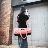 Waterproof Portable Lightweight Duffle Luggage Fitness Bag for Short Trip