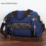 Retro Canvas Shoulder Bag England Style Messenger Bag Big Capacity