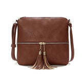 Stylish Crossbody Bag with Tassel