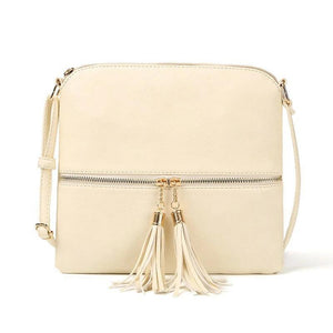 Stylish Crossbody Bag with Tassel