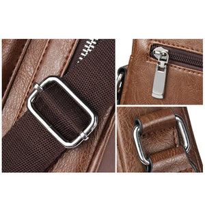 Men Handbag Vertical Casual Business Handbag Crossbody Bag Letters Printed