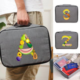 Fruit Print Waterproof Briefcase Handbag for Travel, Men and Women