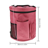 Large Knitting Yarn Storage Tote Bag Organizer Basket Wool Crochet Needle Tote