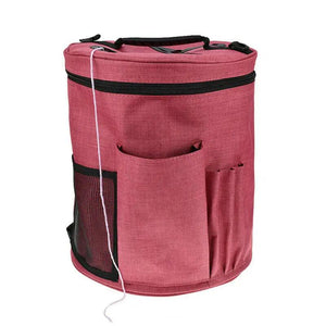 Large Knitting Yarn Storage Tote Bag Organizer Basket Wool Crochet Needle Tote