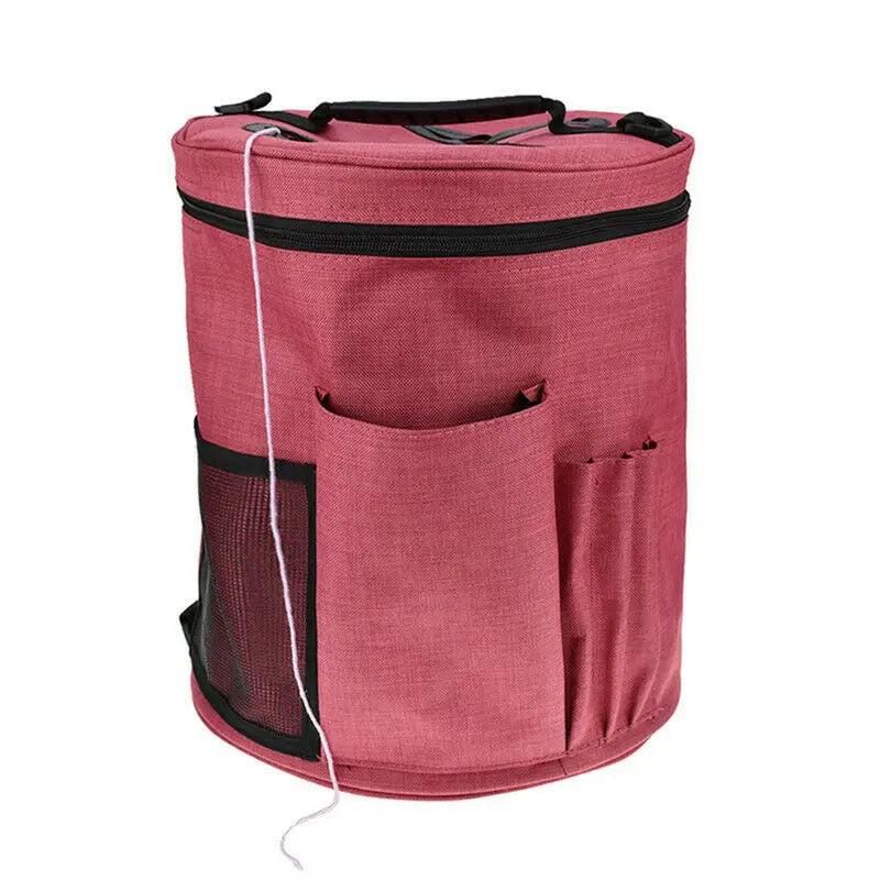 Large Knitting Yarn Storage Tote Bag Organizer Basket Wool Crochet Needle Tote
