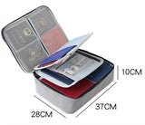 Floral Print Waterproof Document Organizer Handbag