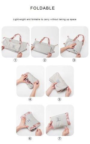Women Large Capacity Duffle Bags - Foldable Travel Bags