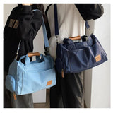 Large Capacity Retro Denim Travel Handbag Duffle Bag Unisex Travel Crossbody Bag