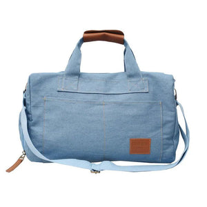 Large Capacity Retro Denim Travel Handbag Duffle Bag Unisex Travel Crossbody Bag