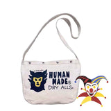 Monkey Head Print Shoulder Messenger Bag Vintage Canvas Casual Bag
