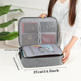 Functional File Lockbox Organizer Briefcase Waterproof Handbags