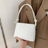 Embroidered Thread Womens Shoulder Bag Travel Purse Bucket Bag