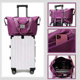 Large Capacity Shoulder Travel Bag Luggage Organizer Tote Foldable Duffle