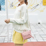 Women PU Leather Shoulder Bag Small Zipper Crossbody Handbags Tote