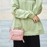 Women PU Leather Shoulder Bag Small Zipper Crossbody Handbags Tote