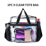 Waterproof Clear Tote Bag with Handle for Women