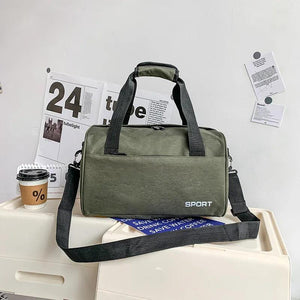 Canvas Duffel Gym Bag Men Women Foldable Weekender Organizer