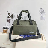 Canvas Duffel Gym Bag Men Women Foldable Weekender Organizer