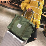 Female Large Capacity Travel Bag Weekend Suitecase Overnight Carry-ons Side Gym