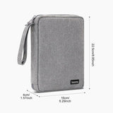 Gray USB Cable Storage Bag Travel Kit Tablet Protective Accessories