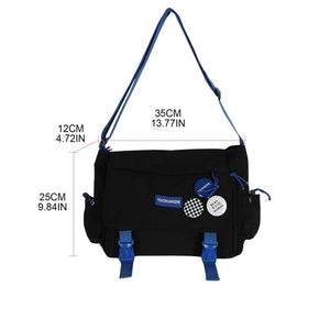 Large Capacity Unisex Shoulder Bag Multiple Pockets