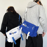 Large Capacity Unisex Shoulder Bag Multiple Pockets