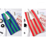 Knitting Women Handbag Shoulder Bag Big Tote Shopping Wristlet Bag