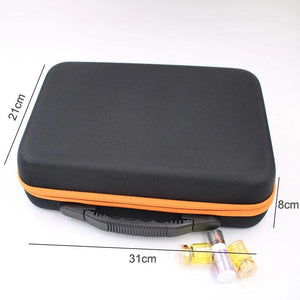 60-Bottle Essential Oil Perfume Case Travel Holder Nail Polish Bag