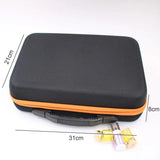 60-Bottle Essential Oil Perfume Case Travel Holder Nail Polish Bag