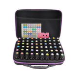 60-Bottle Essential Oil Perfume Case Travel Holder Nail Polish Bag