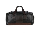 Men Leather Duffle Bag Gym Sport Travel Bag