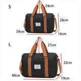 Jiessie&Angela Waterproof Travel Bag Large Capacity for Men and Women