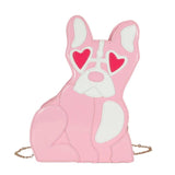 Women Girl Puppy Dog PU Leather Handbag Shoulder Messenger Crossbody Bag