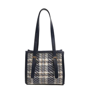 Plaids Women Shoulder Bag Female PU Leather Purse Bag Ladies Tote Bag Handbag