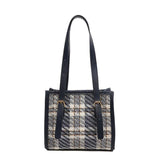 Plaids Women Shoulder Bag Female PU Leather Purse Bag Ladies Tote Bag Handbag