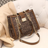 Multi-function PU Leather Travel Shoulder Bag Large Capacity for Women