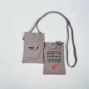 Canvas Human Snap Opening Adjustable Rope Backpack