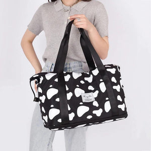 Nylon Waterproof Travel Handbag for Women Large Capacity Gym Bag