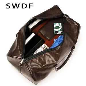 Waterproof Travel Bag PU Handbag Sturdy Sports Big Bag