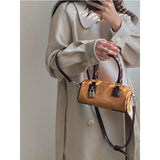 2021 Women Velvet Cylinder Bag Shoulder Mini Portable Bag