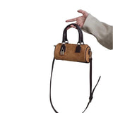 2021 Women Velvet Cylinder Bag Shoulder Mini Portable Bag