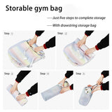 Women Gym Bag Fitness Training Multifunction Dry Wet Separation Bag