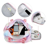 Waterproof Sports Bag Rainbow Print Gym Shoulder Bag