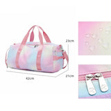 Waterproof Sports Bag Rainbow Print Gym Shoulder Bag