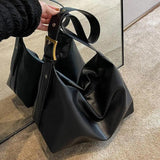 Women's Large Capacity Soft Leather Shoulder Bag Crossbody Tote Handbag