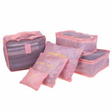 6pcs Travel Organizer Duffel Weekend Bag Families Men Women Luggage Bag