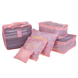 6pcs Travel Organizer Duffel Weekend Bag Families Men Women Luggage Bag