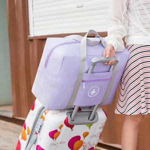 Nylon Travel Bag Large Capacity Waterproof Unisex Luggage